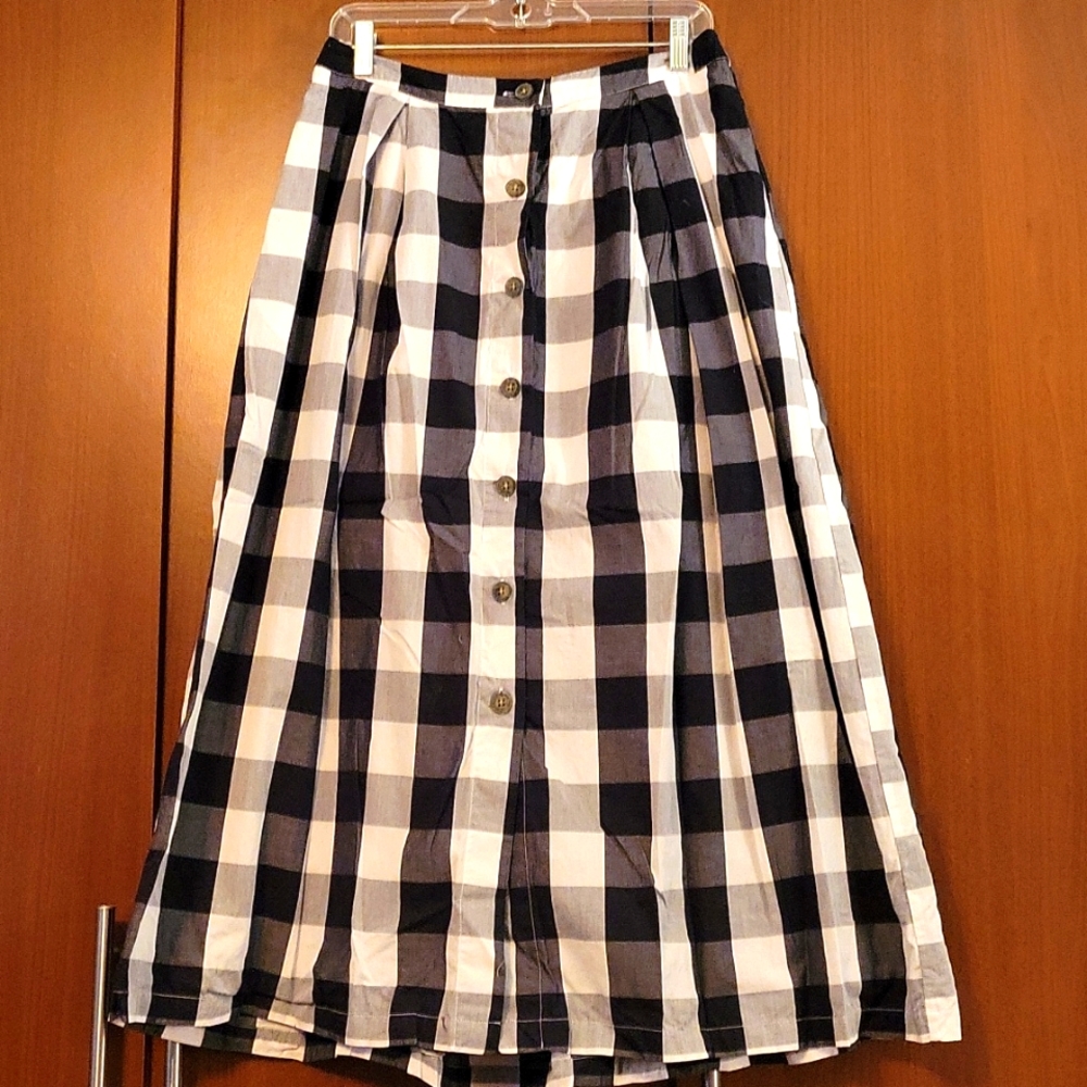 Who What Wear Plaid Ankle Length Size 8 Skirt
